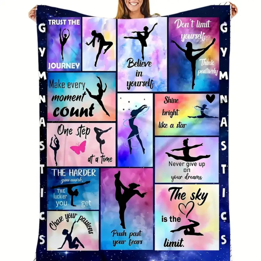 Motivational Gymnastics Blanket