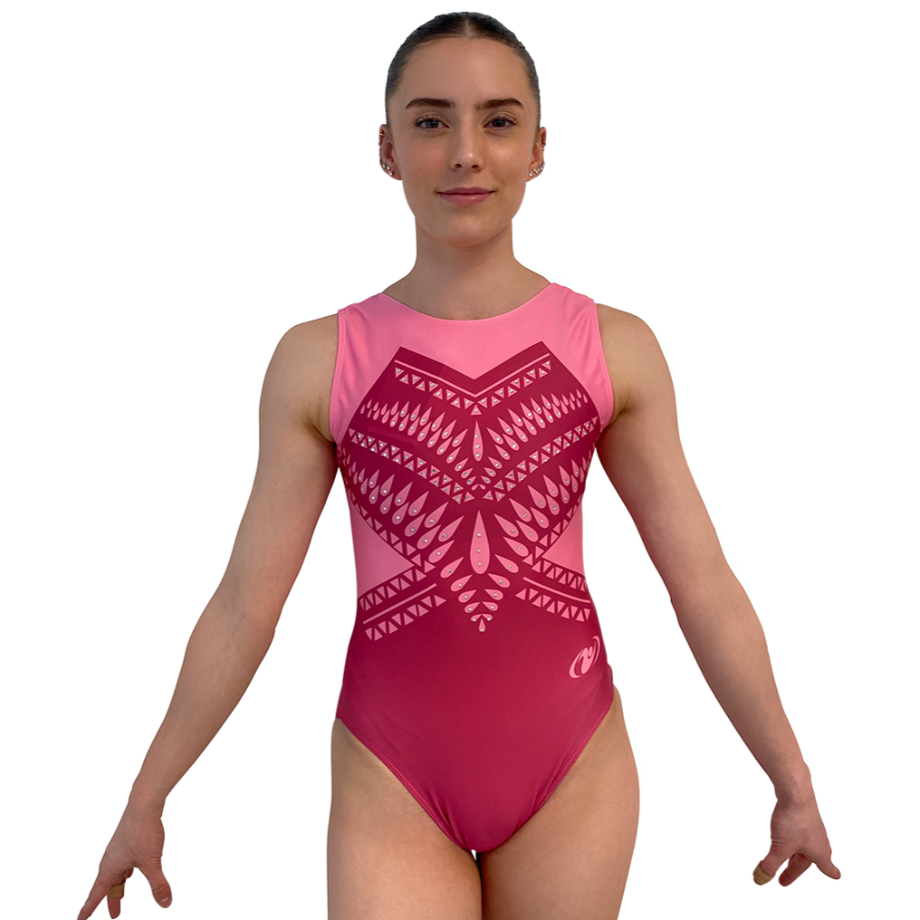 GIMAR - Gotas Pink Leotard