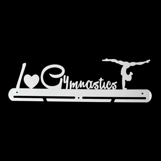 I love Gymnastics Medal Hanger | Single Rack