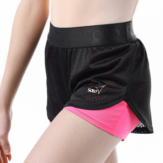 Solo - Double Shorts with Mesh Top Layer