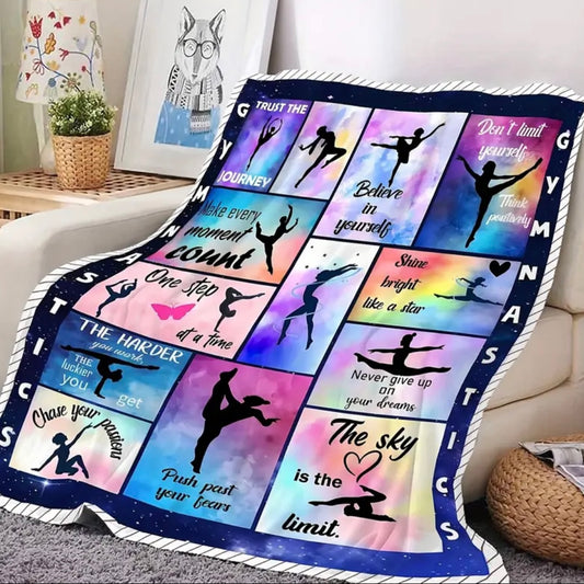 Motivational Gymnastics Blanket