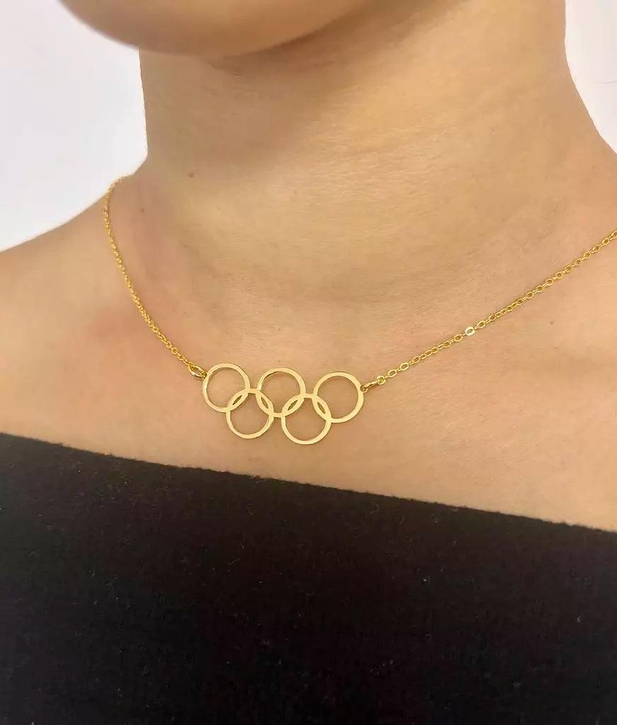 CLEO - Olympics Necklace | Golden | Medium