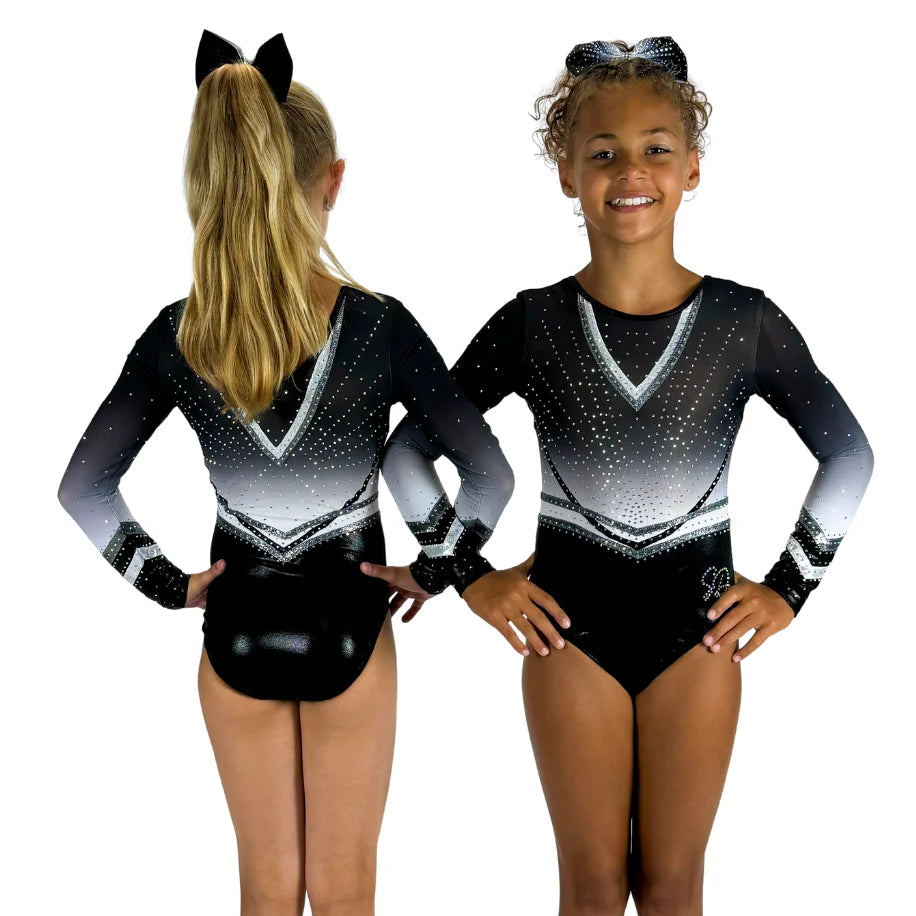 S&D - Jill Black White Leotard