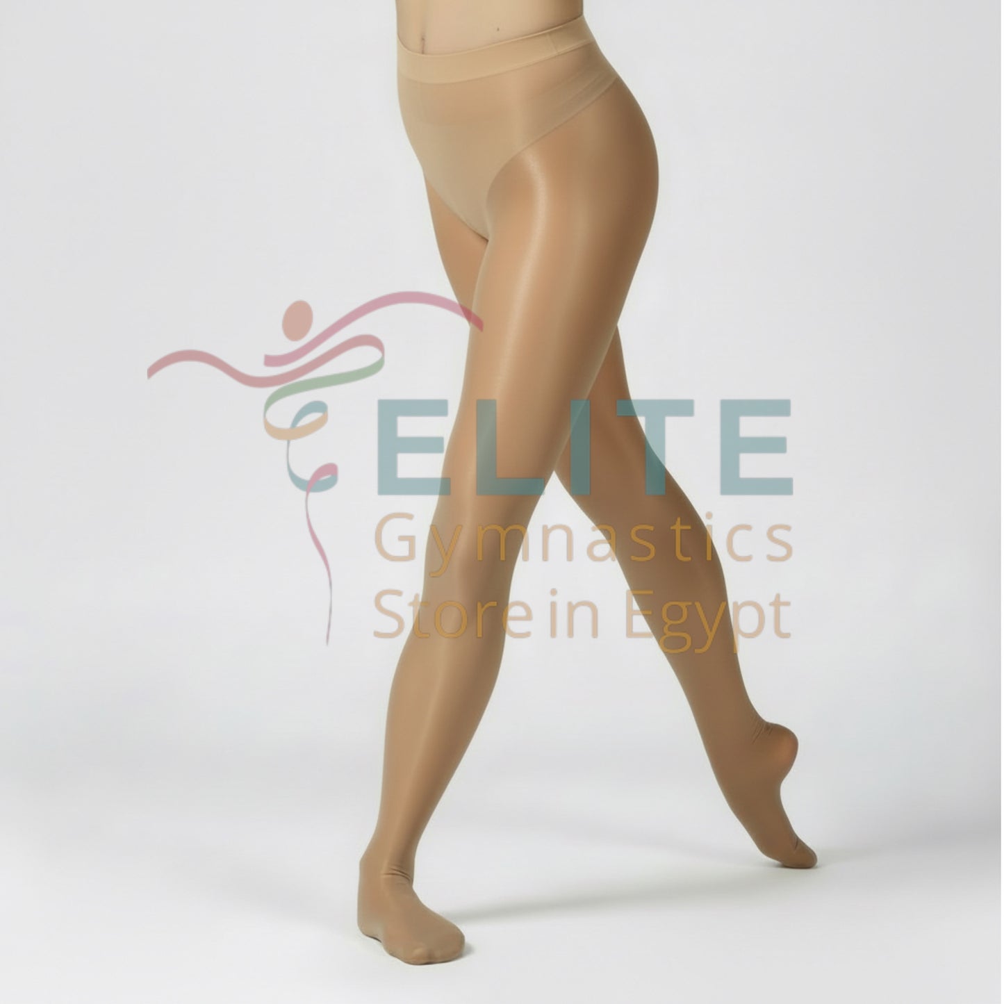 Pridance - Footed Shimmer Tights | Skin color
