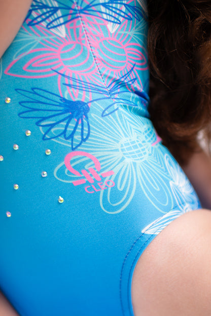 CLEO - Aqua Petals Leotard