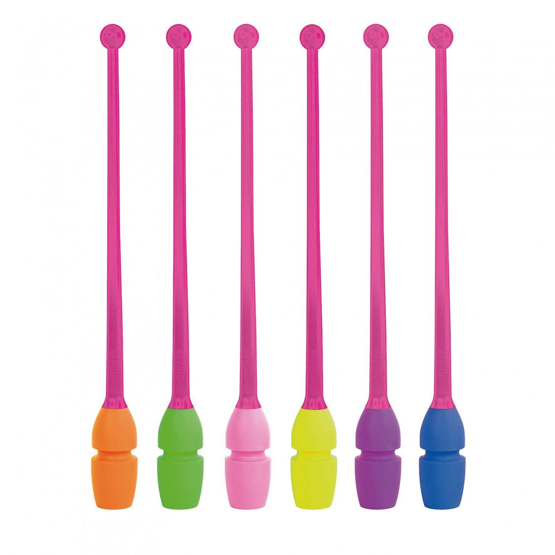 Amaya - Two color Rubber Clubs | 36cm | Elite Gymnastics Store